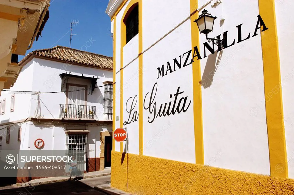Wine cellar. Mazanilla. Sanlucar de Barrameda. Cadiz province. Andalucia. Spain.
