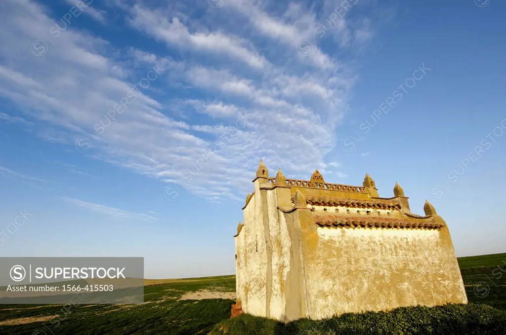 Old dovecote in Villafafila Lagoon. Zamora province, Castilla-León, Spain.