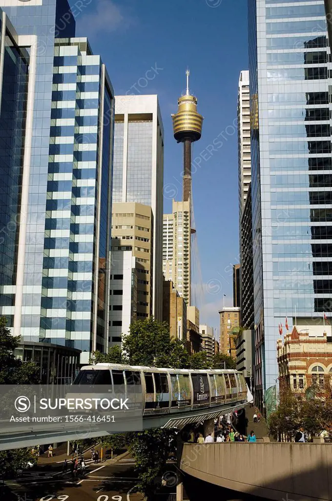 Monorail in Sydney´s central business district. Australia. 2007.