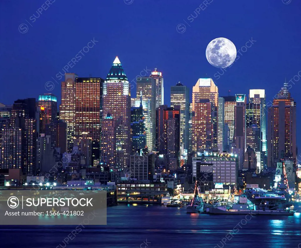 Midtown skyline  Manhattan . New York. USA