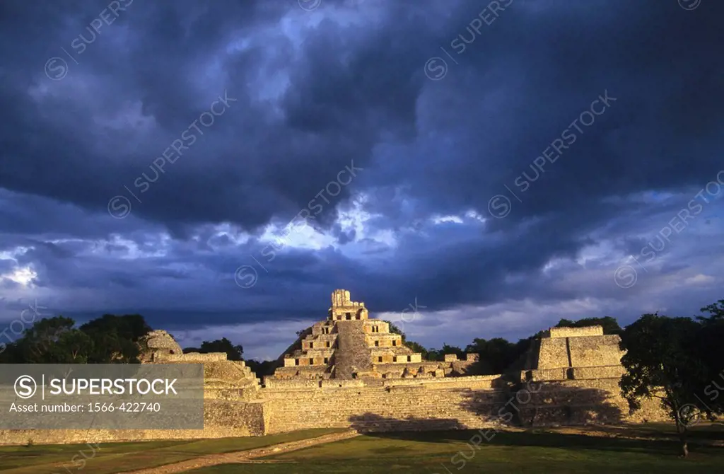 Edzná, Maya archaeological site. Campeche, Mexico