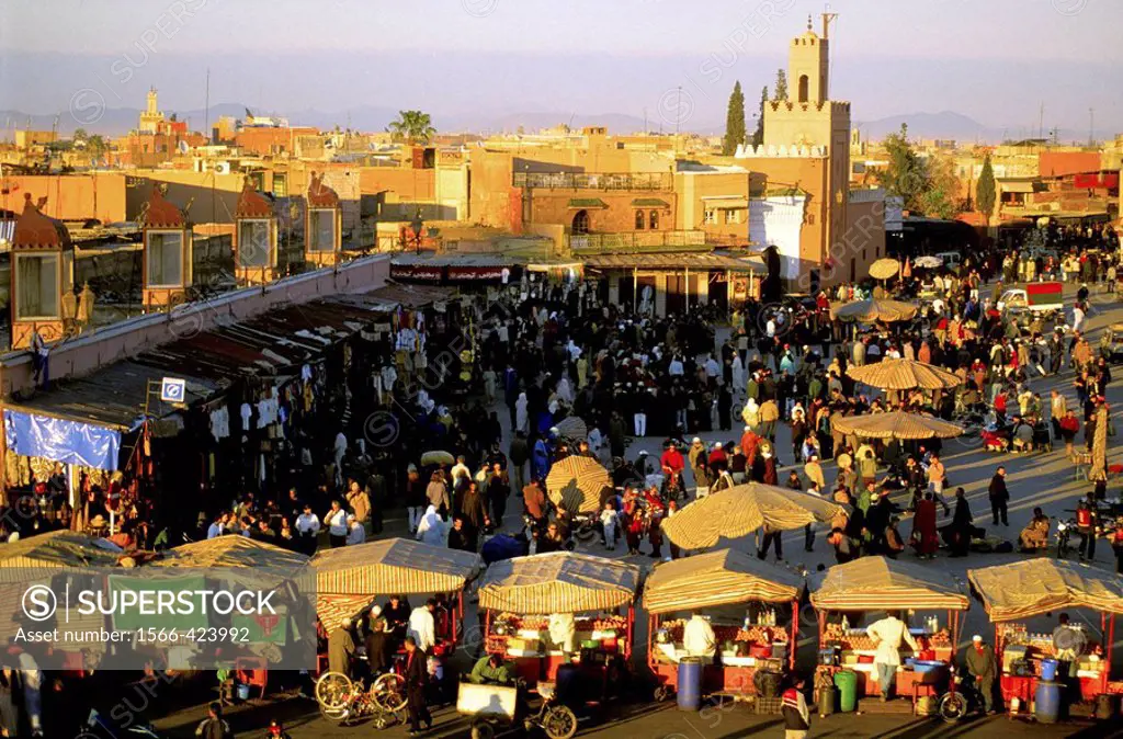 Jemaa el Fna square, Marrakech. Morocco