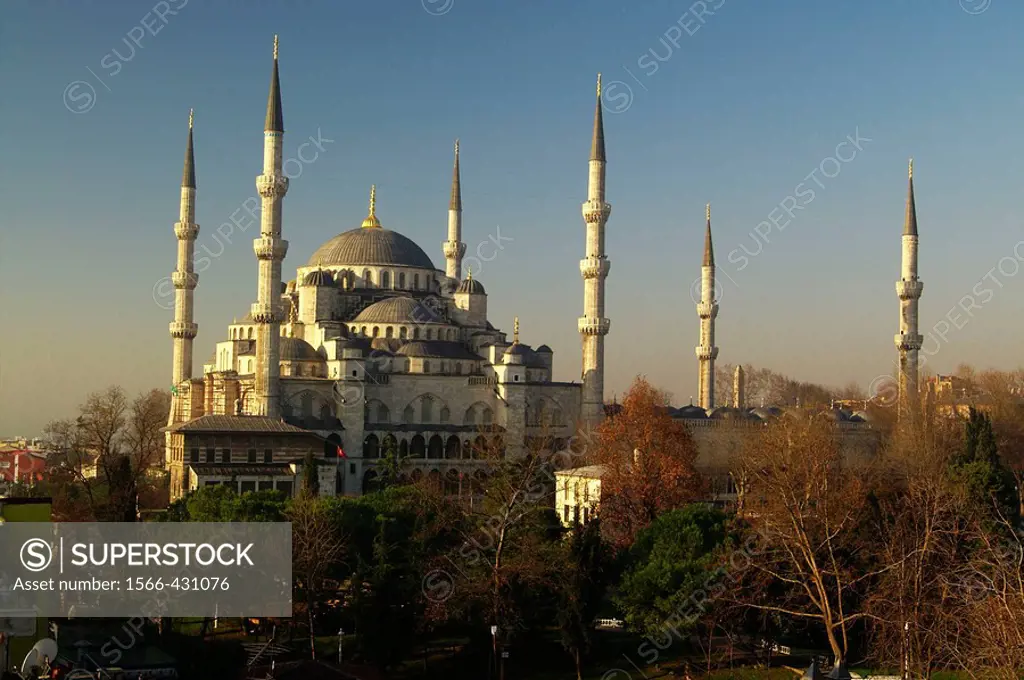 The Blue Mosque (Sultan Ahmet Camii). Istanbul. Turkey