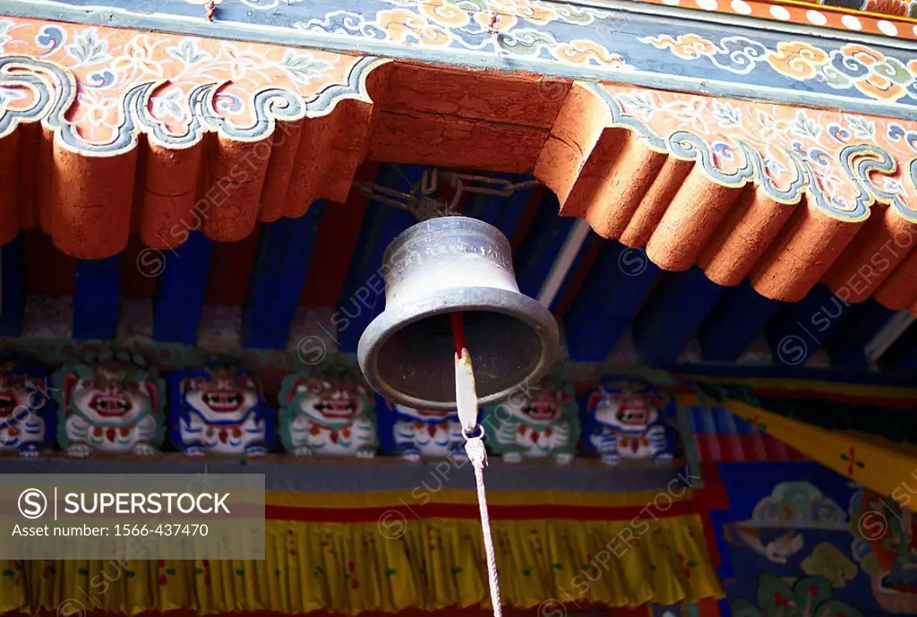 A bell in a monastery in Bhutan