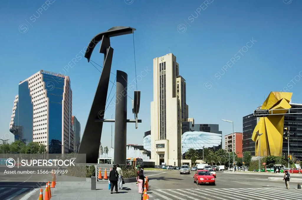 Mexico City. Reforma Avenue. Mexico.