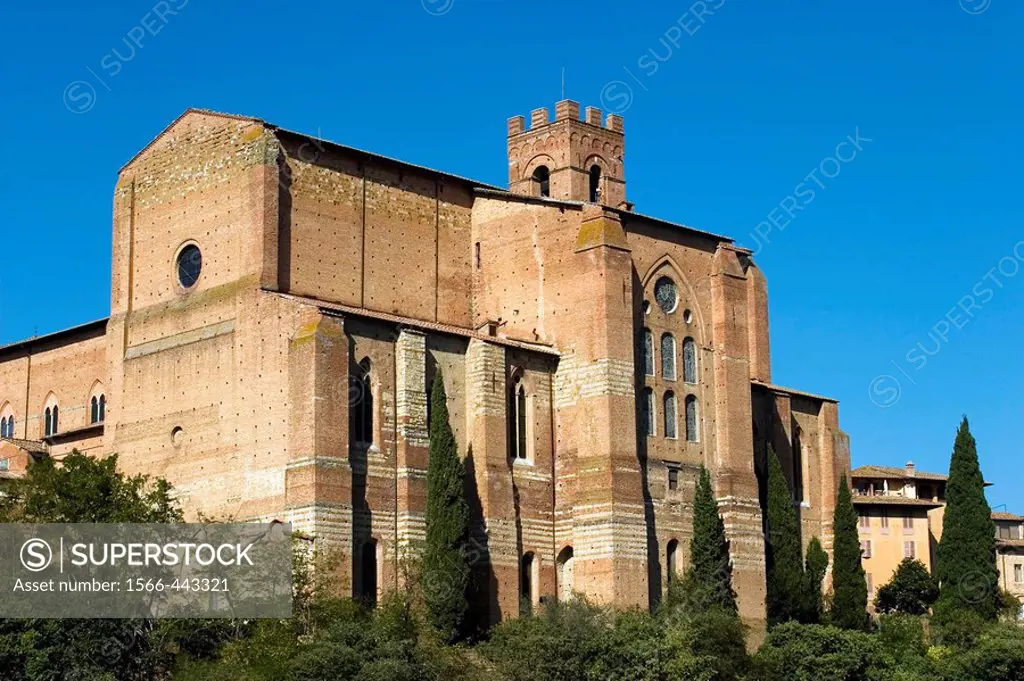 San Domenico church, Siena. Tuscany, Italy