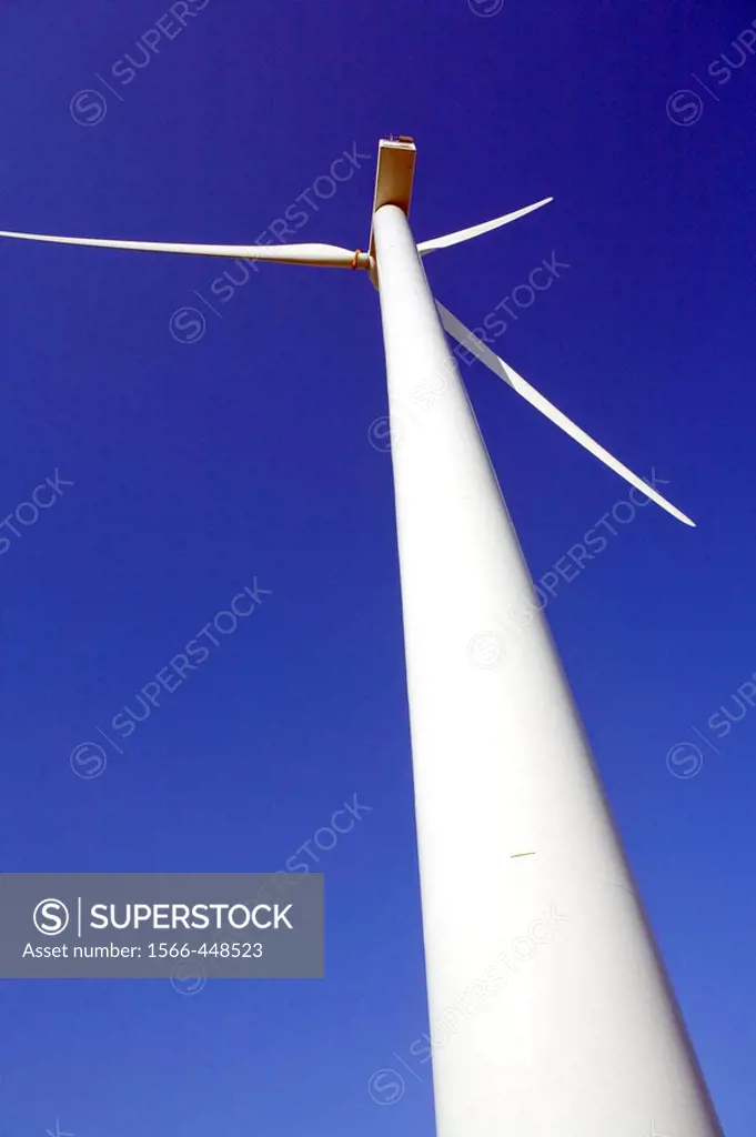 Spain. Aragon. Zaragoza. La Muela. Wind farm