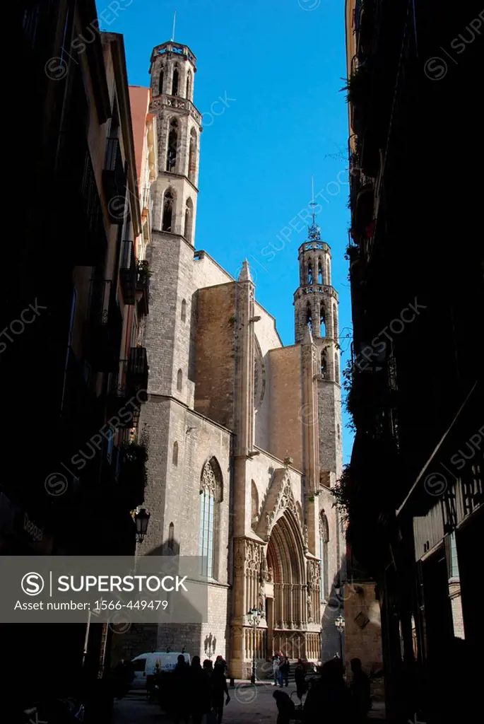 Santa Maria del Mar Church, Barcelona, Catalonia, Spain