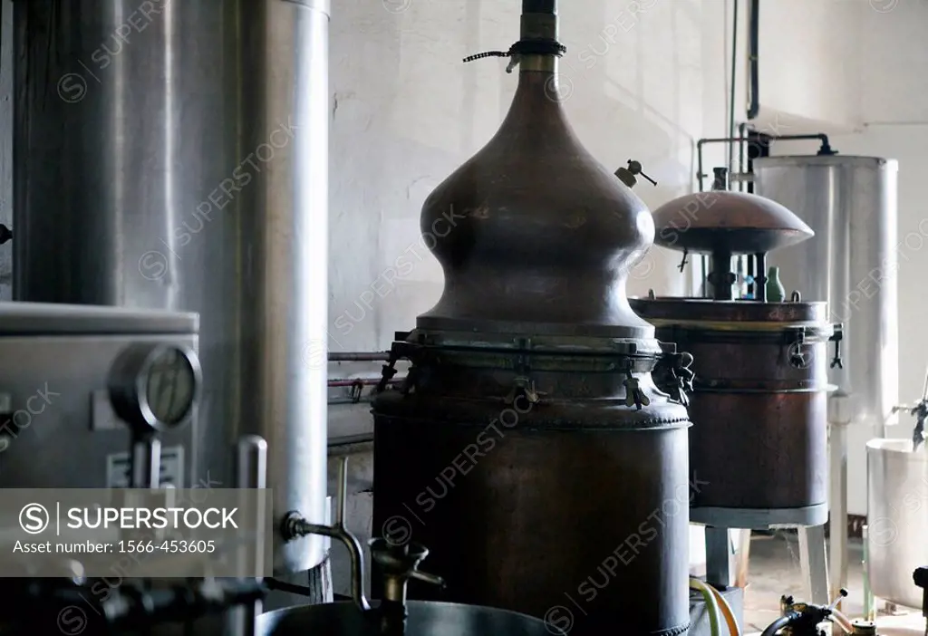 Spanish wine traditional distillery