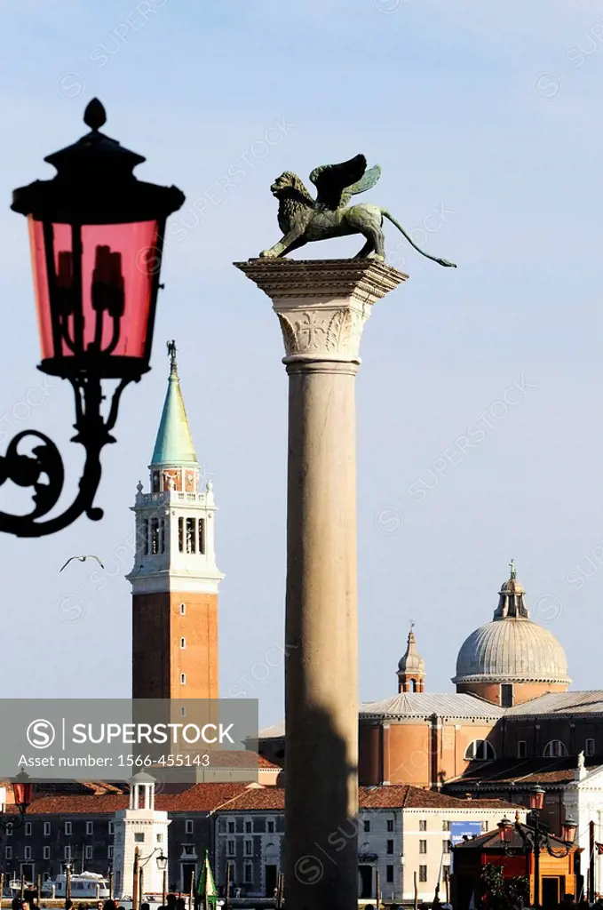 San Giorgo Maggiore as seen from St. Mark´s Square, Venice. Veneto, Italy
