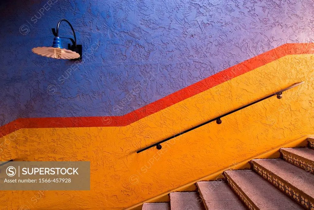 Stairway, La Placita Village shops and office complex,Tucson, Arizona, USA