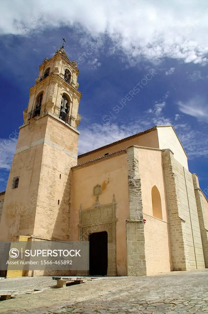 Baena (Córdoba). España. Iglesia de Santa María la Mayor en el casco histórico del pueblo cordobés de Baena