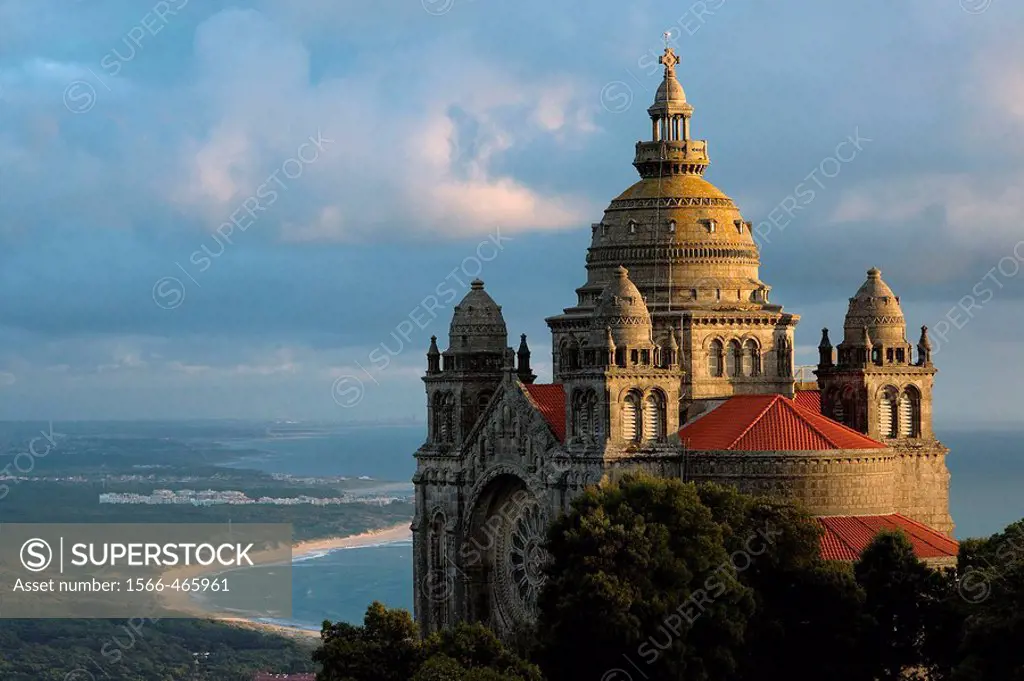 Neo-byzantine church of Santa Luzia, Viana do Castelo, Portugal