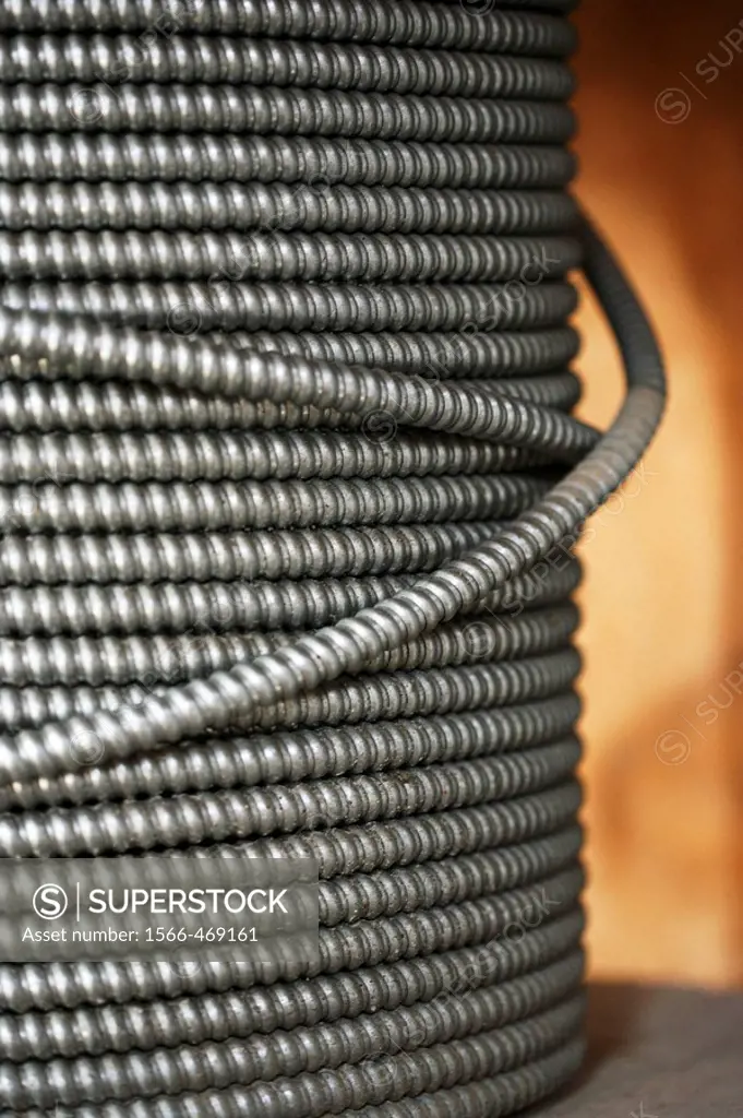 Large spool of industrial electrical wire