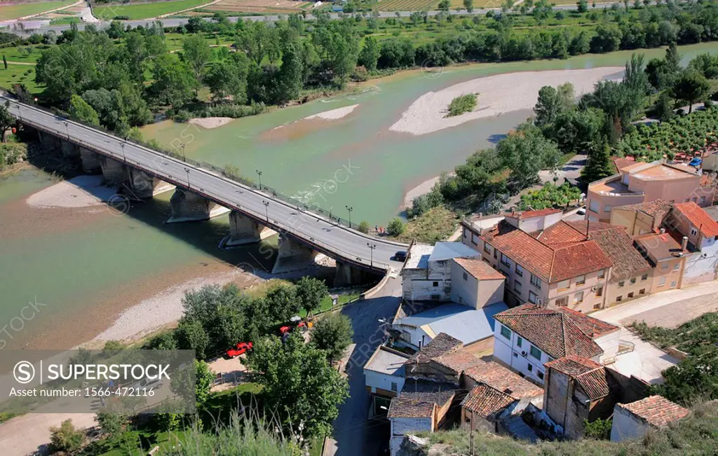 Bridge over the river Arga, Peralta, Navarra, Spain