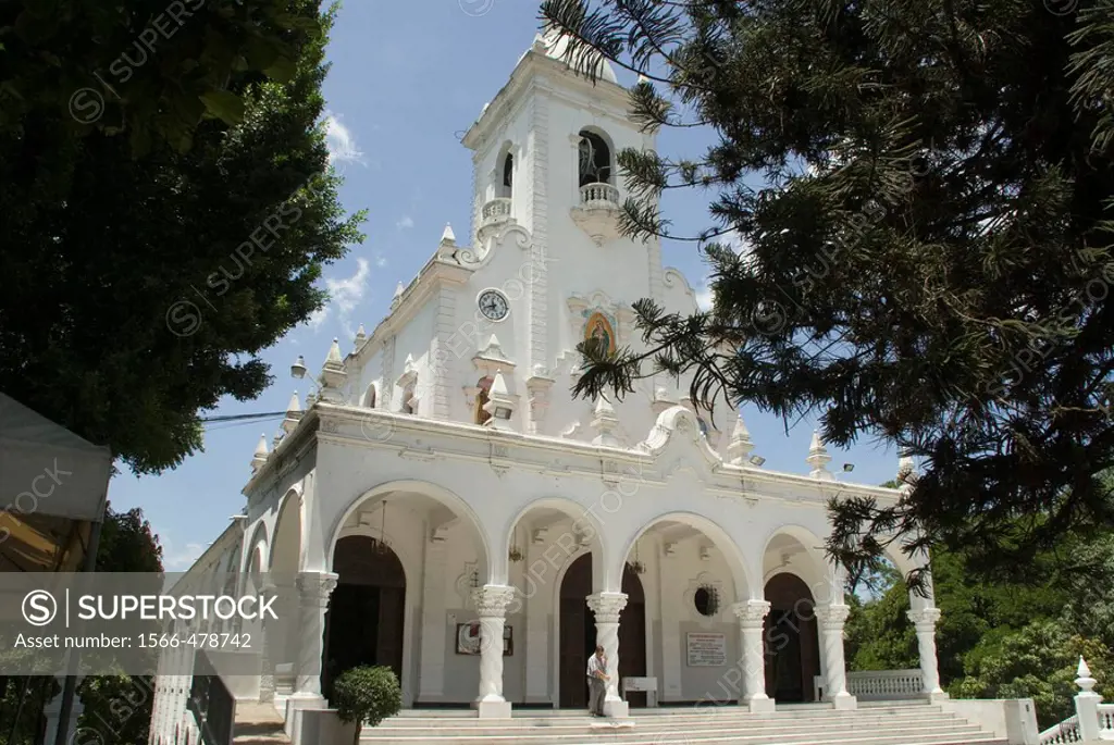 El  Salvador. San Salvador city.Church of Guadalupe de La Ceiba.