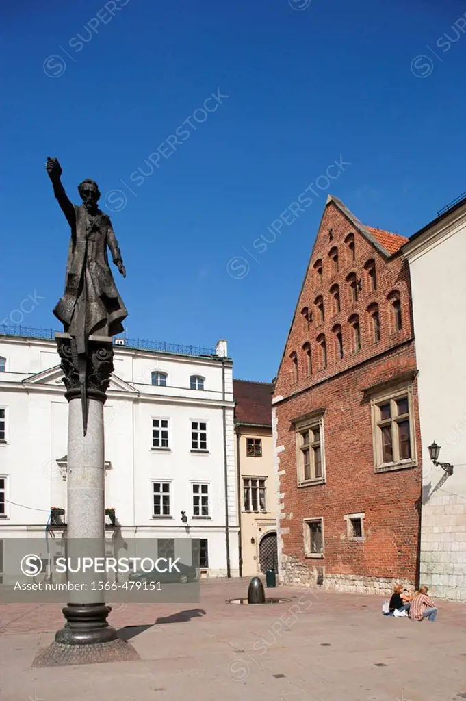 Saint Maria Magdaleina Square,Colegium Iundicum,Piotr Skarga Statue,Cracow, Krakow,Poland