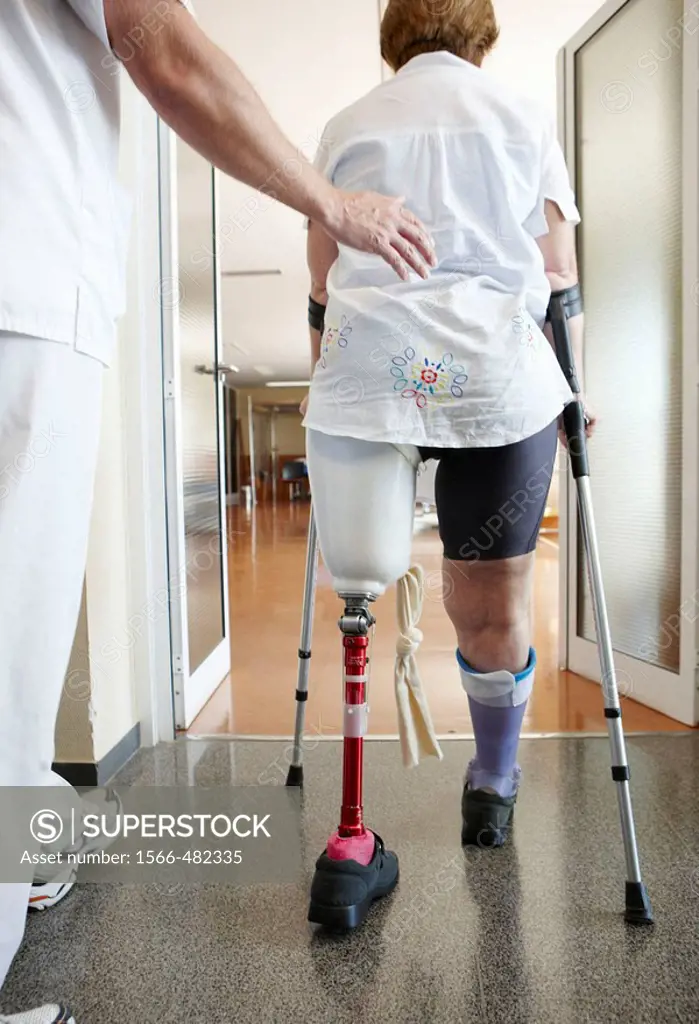 Rehabilitation after leg amputation. Hospital Universitario de Gran Canaria Doctor Negrin, Las Palmas de Gran Canaria. Canary Islands, Spain