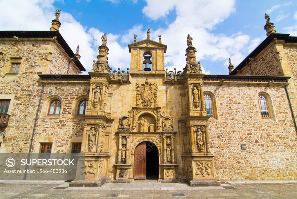 Facade of the University of Oñate, Guipuzcoa, Basque Country, Spain