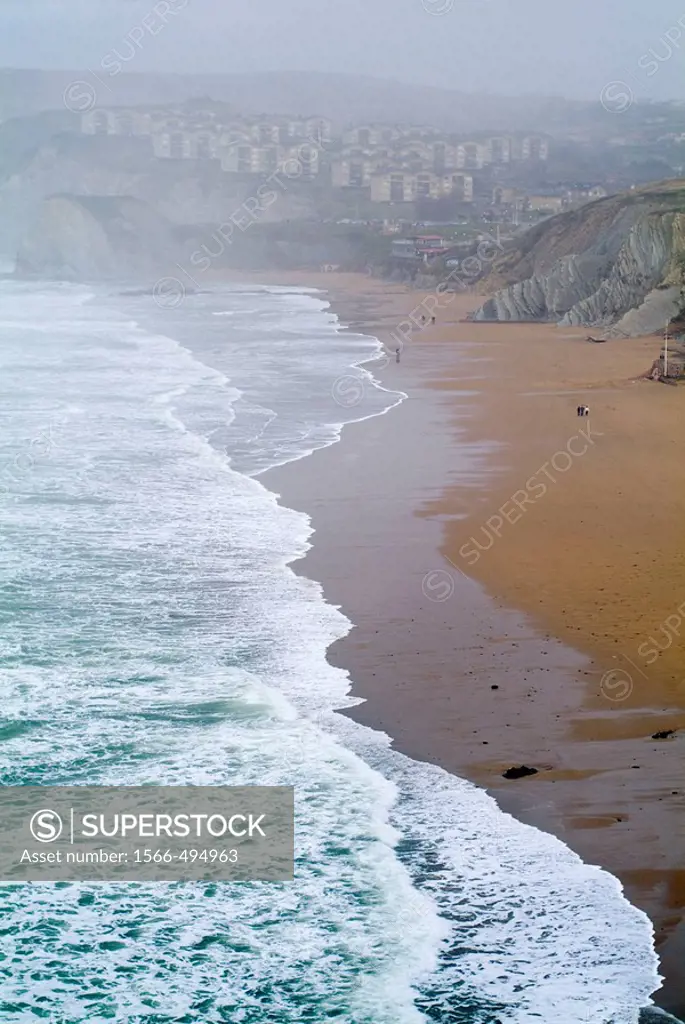Storm in Sopelana Beach, Biscay, Basque Country, Spain