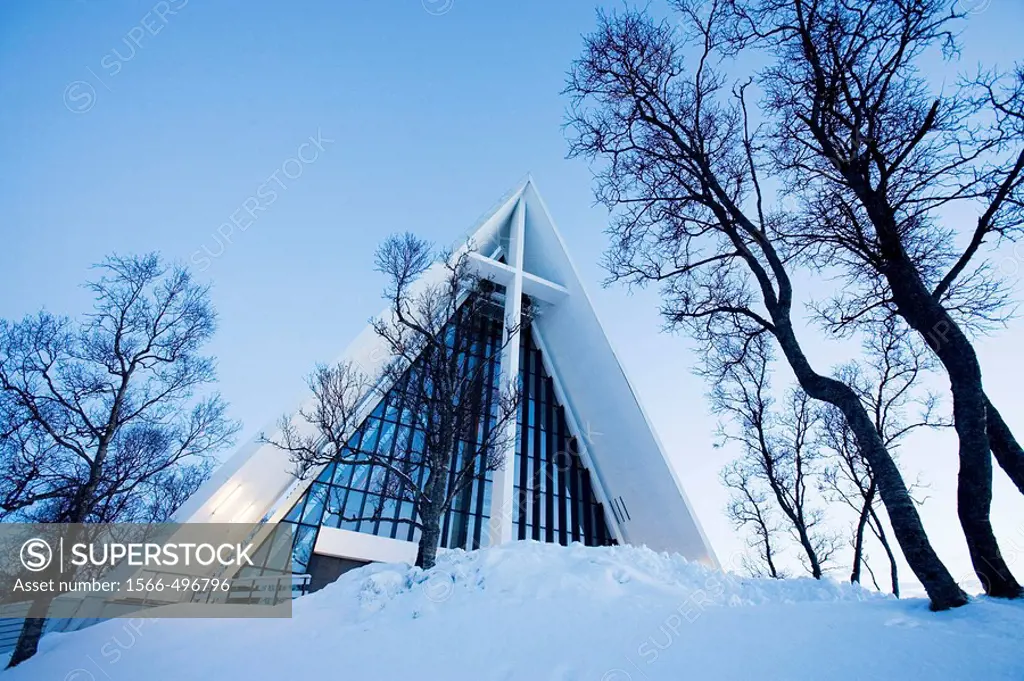 Norway, Tromso The arctic cathedral was built in 1965