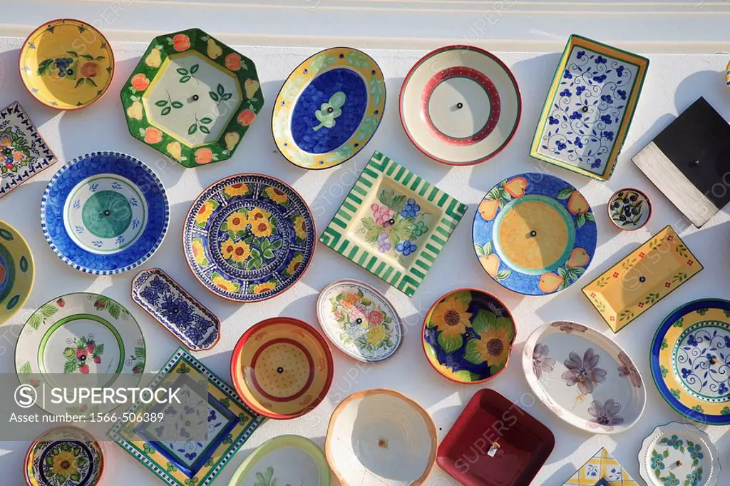 portugese ceramic at a ceramicshop near Sagres, Algarve, Portugal