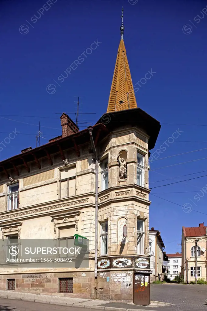 Drohobych,Drohobycz,Old town,typical houses,Lviv/Lvov Oblast,Western Ukraine