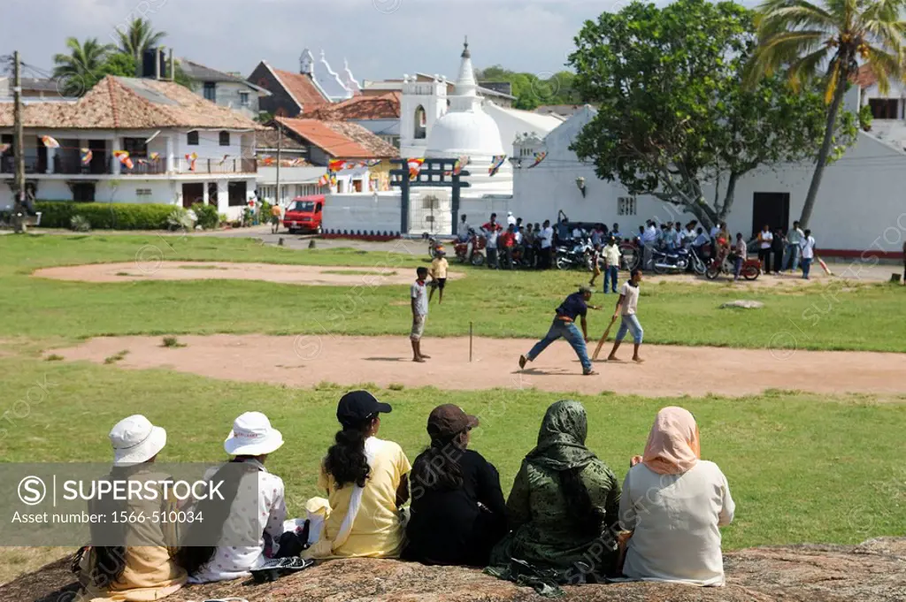 Cricket match, Galle Fort, Sri Lanka