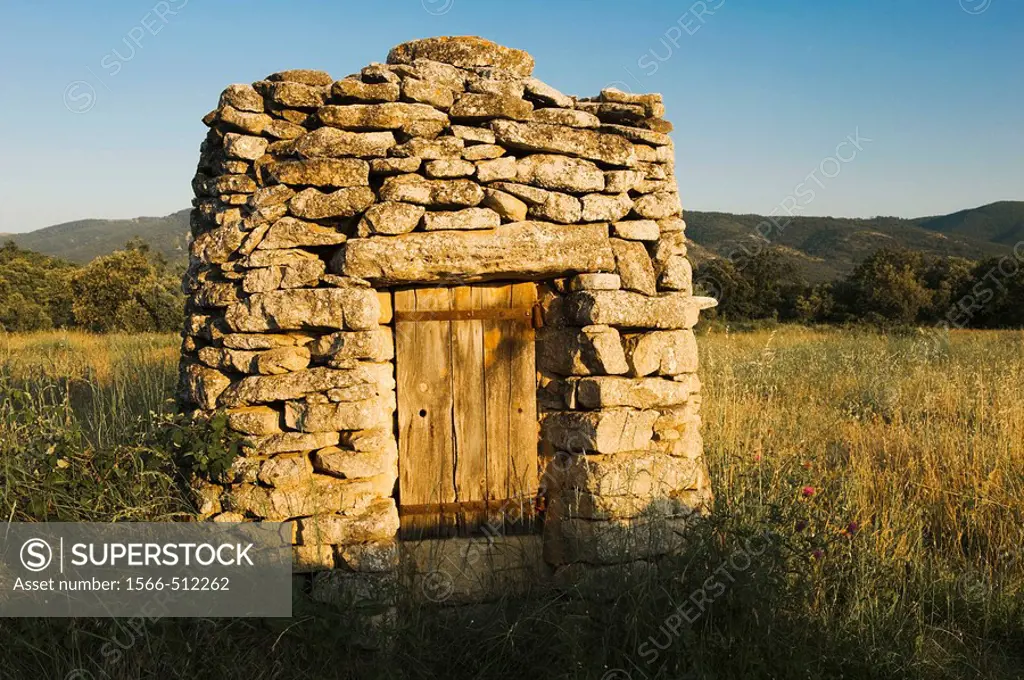 Stone hut, Provence, France