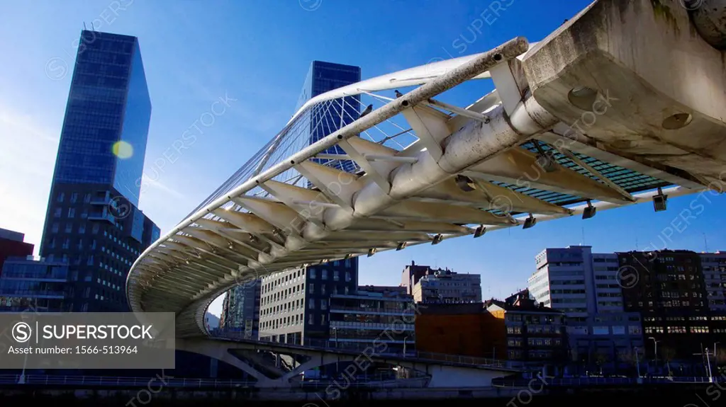 Isozaki Atea o Puerta de Isozaki es un complejo arquitectónico construido por Arata Isozaki. Zubi Zuri o Puente Blanco obra de Santiago Calatrava. Bi...