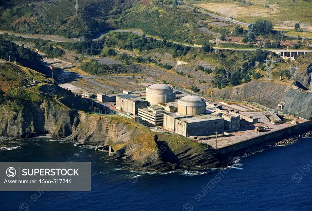 Unfnished nuclear Power Plant, Lemoiz, Biscay, Basque country, Spain