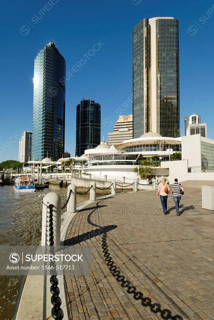 Eagle Street Pier at Brisbane River, Brisbane, Queensland, Australia