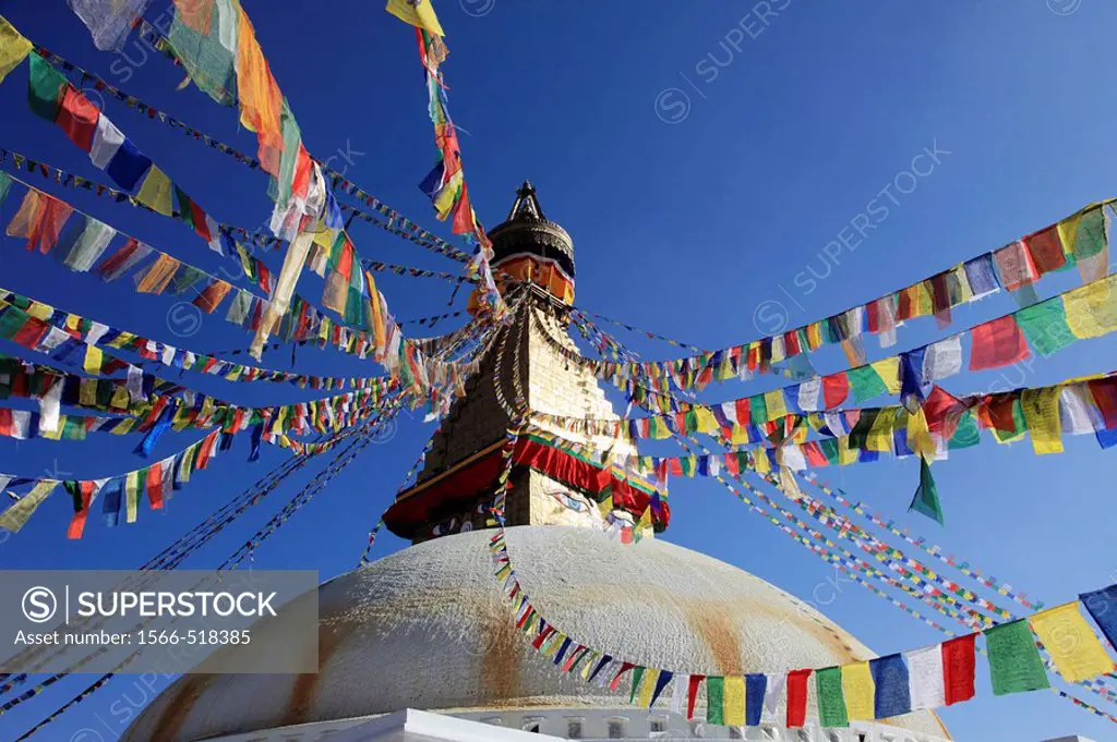 Nepal, Kathmandu Valley, Boudhanath, Bodhnath Stupa