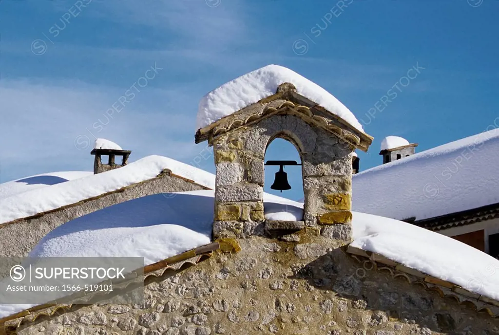The little chapell of Briançonnet Alpes-Maritimes 06 France Europe