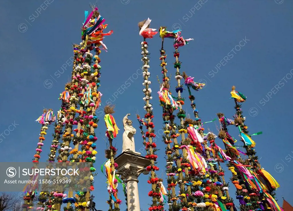 Easter Sunday, tallest Palms Contest in Lipnica Murowana, Poland