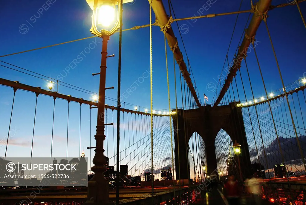Brooklyn Bridge in the Evening