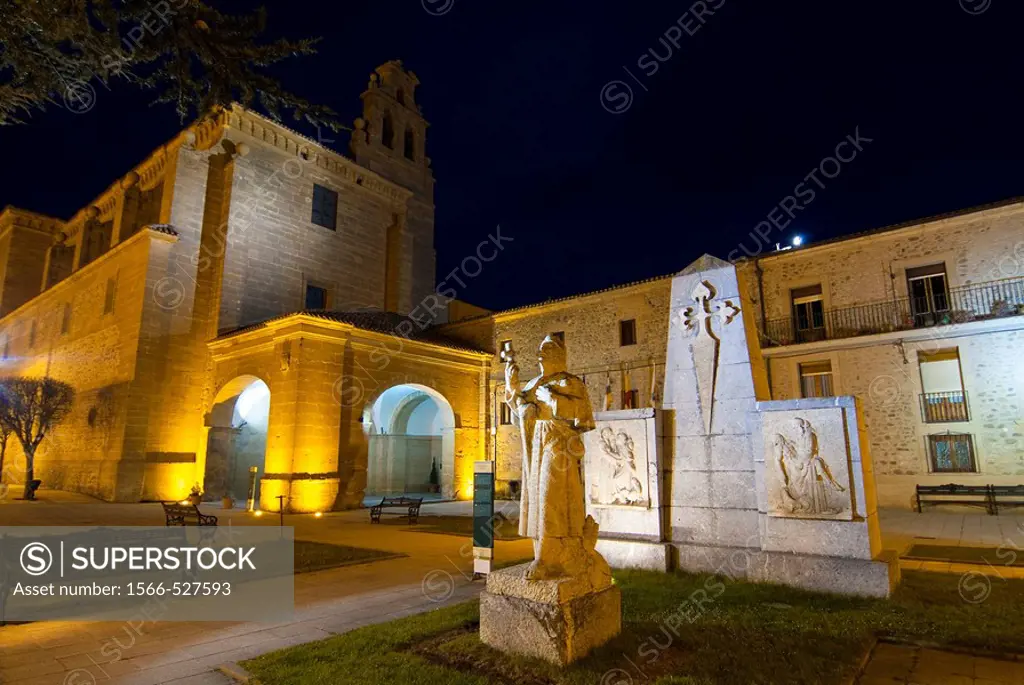 Convento de San Francisco, Bernardo de Fresneda hostel and monument to the traveler. Santo Domingo de la Calzada. La Rioja. Spain