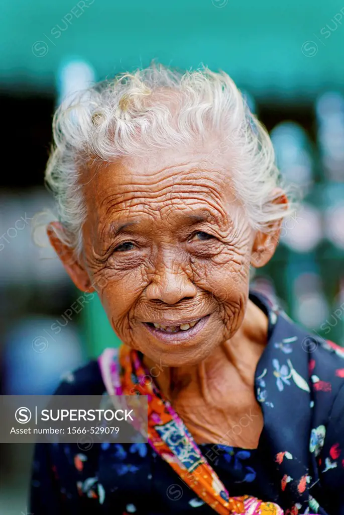A smiling elderly woman, Yogyakarta, Indonesia