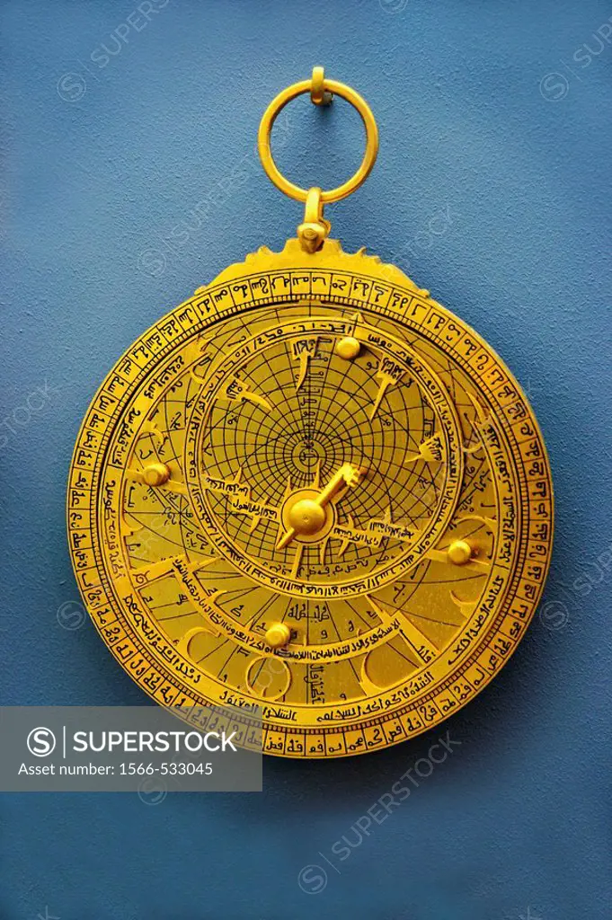 Astrolabe preserved in Islamic Museum, Sharjah, UAE (United Arab Emirates)