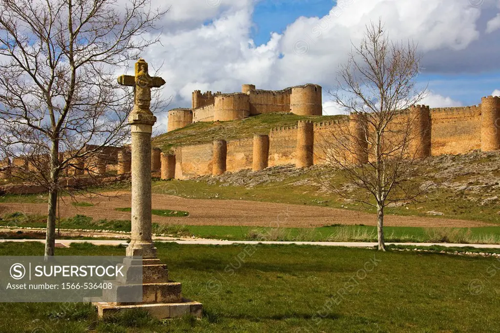 Castle, Berlanga de Duero. Soria province, Castilla-Leon, Spain (April 2009)