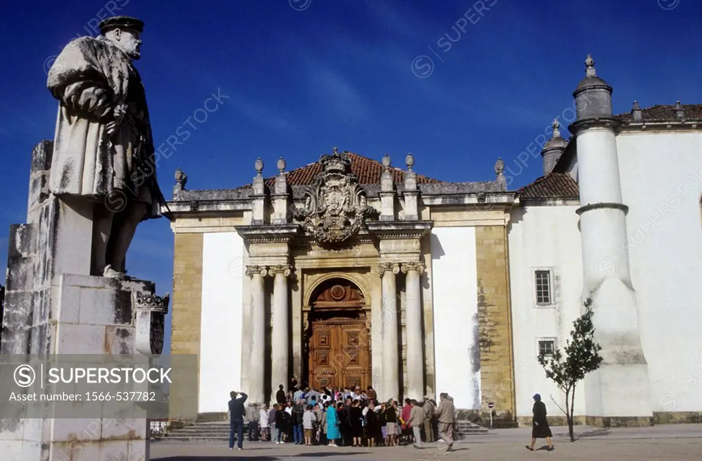 Entrance to Joanina Library, University of Coimbra (oldest academic institution in the Portuguese-speaking world and one of the oldest in Europe), Por...