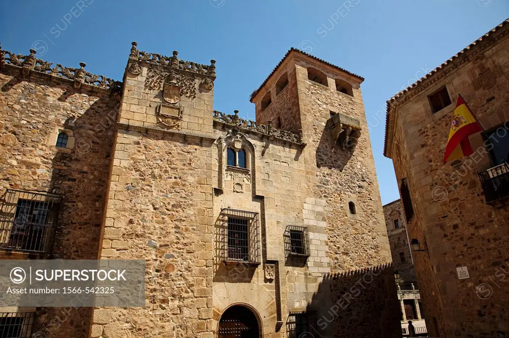Palace of the Golfines, old town, Caceres. Extremadura, Spain