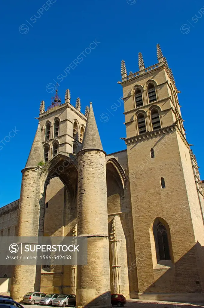 St Pierre cathedral, Montpellier. Herault, Languedoc-Roussillon, France
