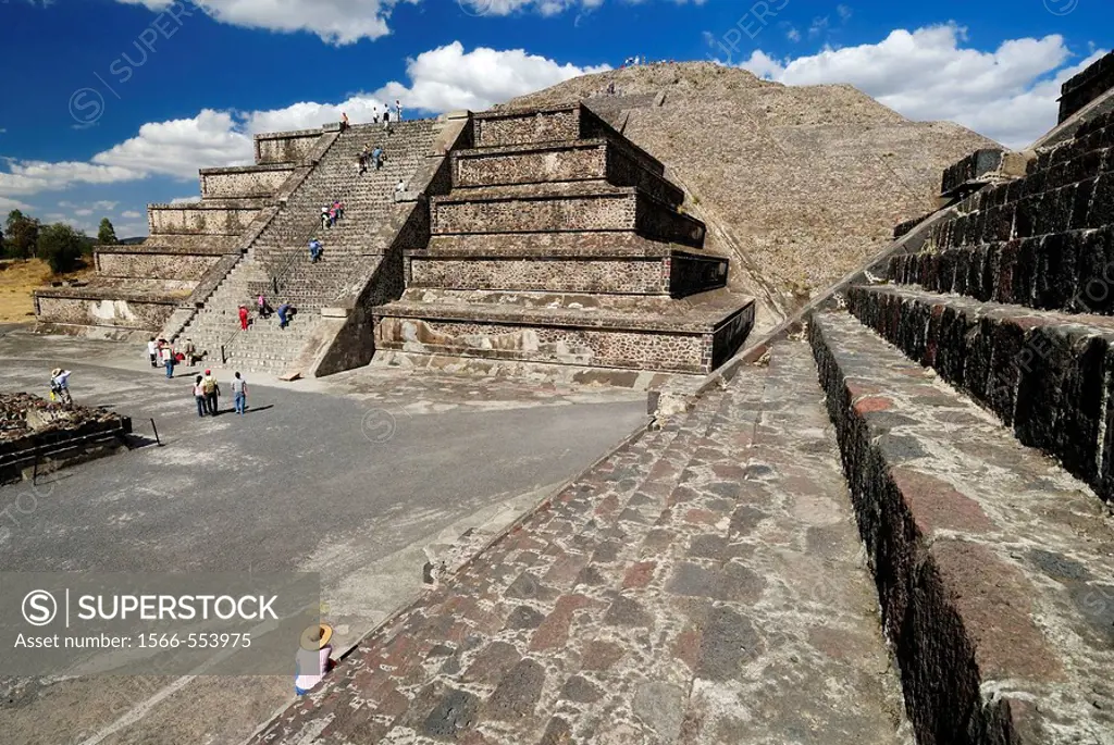 Piramide de la Luna, Moon Pyramid, Teotihuacan, UNESCO World Heritage Site, Mexico, Central America