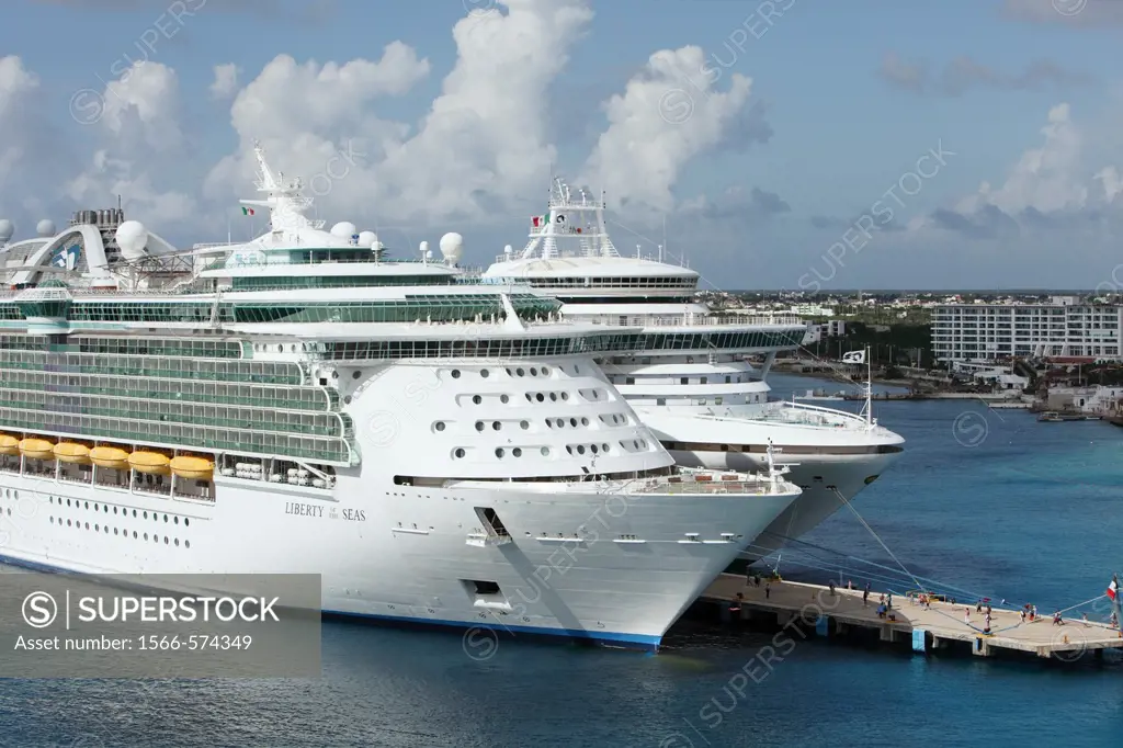 Cruise ship in the Port of Cozumel