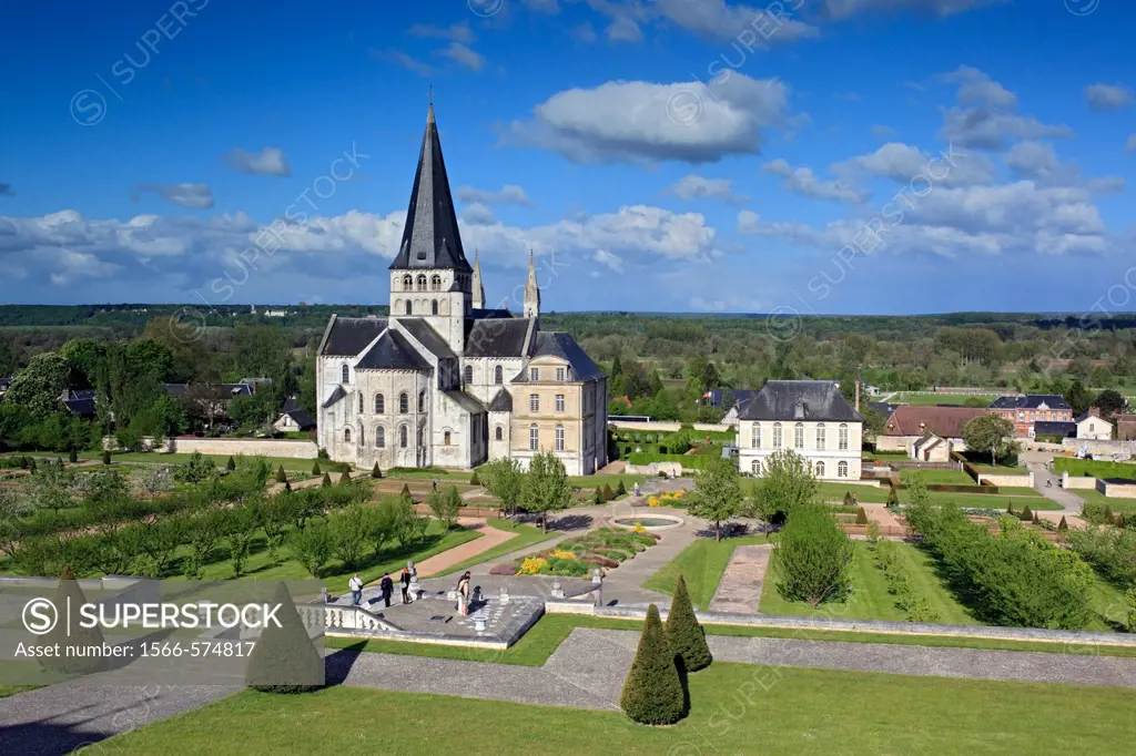 Abbey church of St  Georges, Saint-Martin-de-Boscherville, Seine-Maritime department, Upper Normandy, France