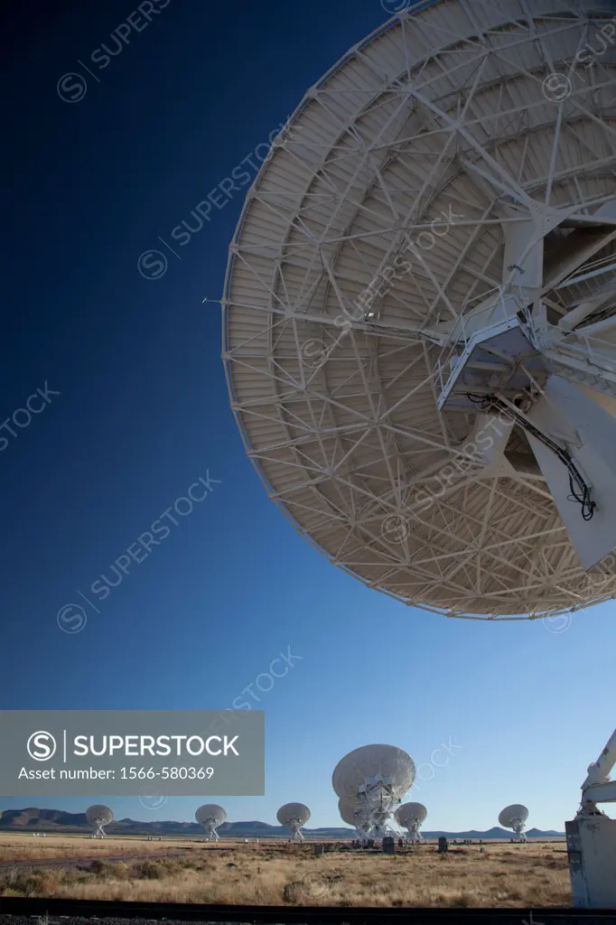 Datil, New Mexico - The Very Large Array radio telescope consists of 27 large dish antennas on the Plains of San Agustin in western New Mexico  The fa...