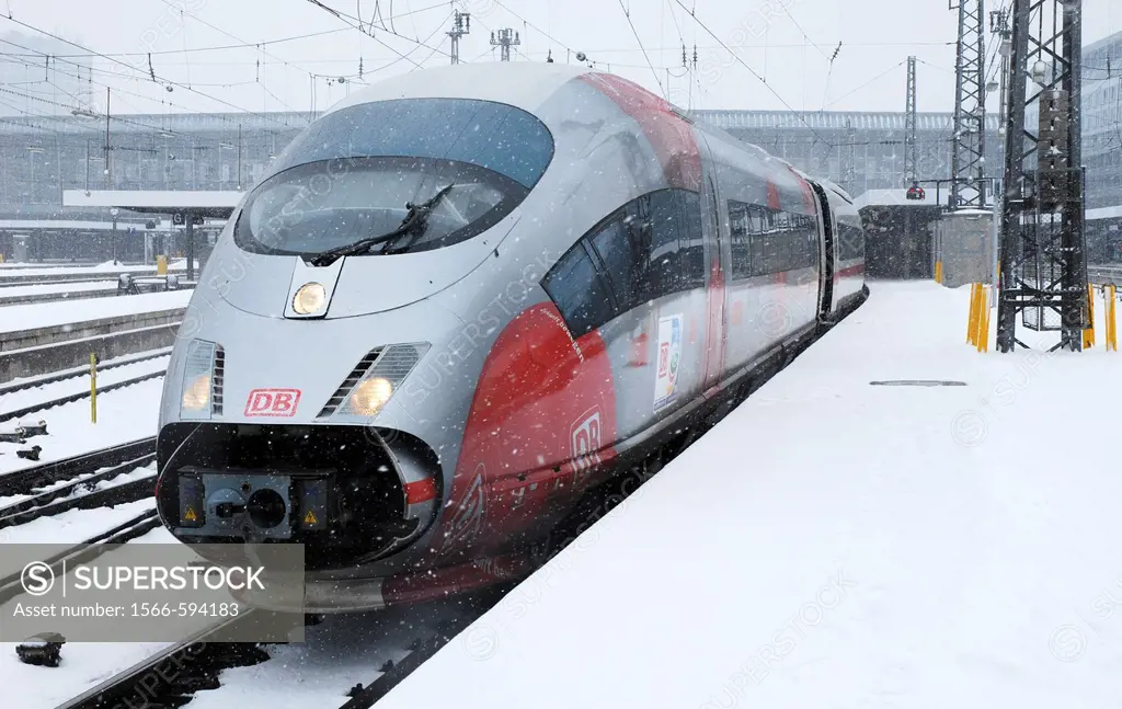 Deutsche Bahn´s ICE in the special coating on the women´s soccer World Cup 2011 in Germany