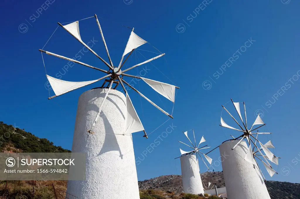 Windmills  Lasithi Plateau, Crete, Greece
