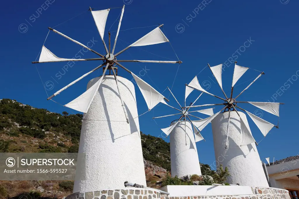 Windmills  Lasithi Plateau, Crete, Greece